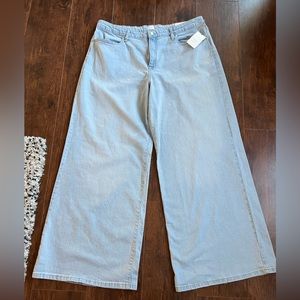 Extra Wide Leg Light Wash Jean
